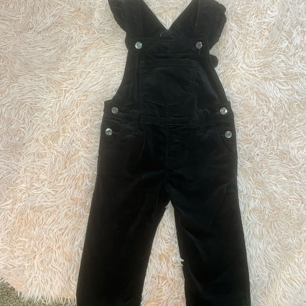 Gap Black Corduroy Overalls 18-24 months